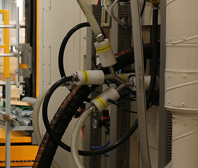 管夹阀应用在自动粉末喷涂产线